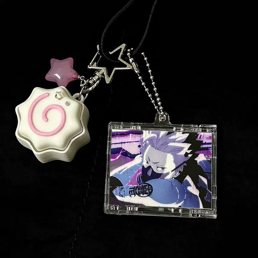 [BUNJANG] Kaiju No. 8 Narumi Gen Acrylic CD Keyring / [괴수 8호]  NFC 나루미 겐 양면 아크릴 CD 키링