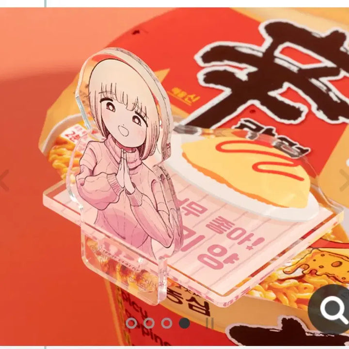 [BUNJANG] Mochizuki-yan Acrylic Ramen Stopper / 폭식너무좋아 모치즈키양 아크릴라면스토퍼