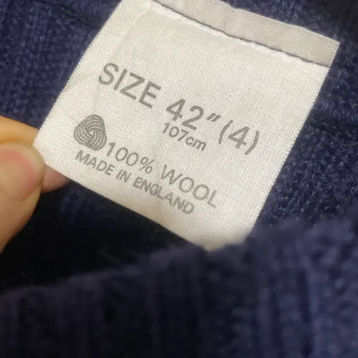 [BUNJANG] Wool Blend Ribbed Knit Sweater / 고급진 영국산 울 100 골지니트(블랙과네이비의조합)