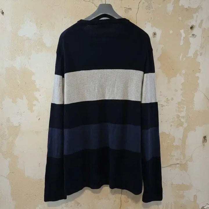 [BUNJANG] Wool Striped Knit (Men's) / 빈폴 남성 스트라이프 울 니트 110