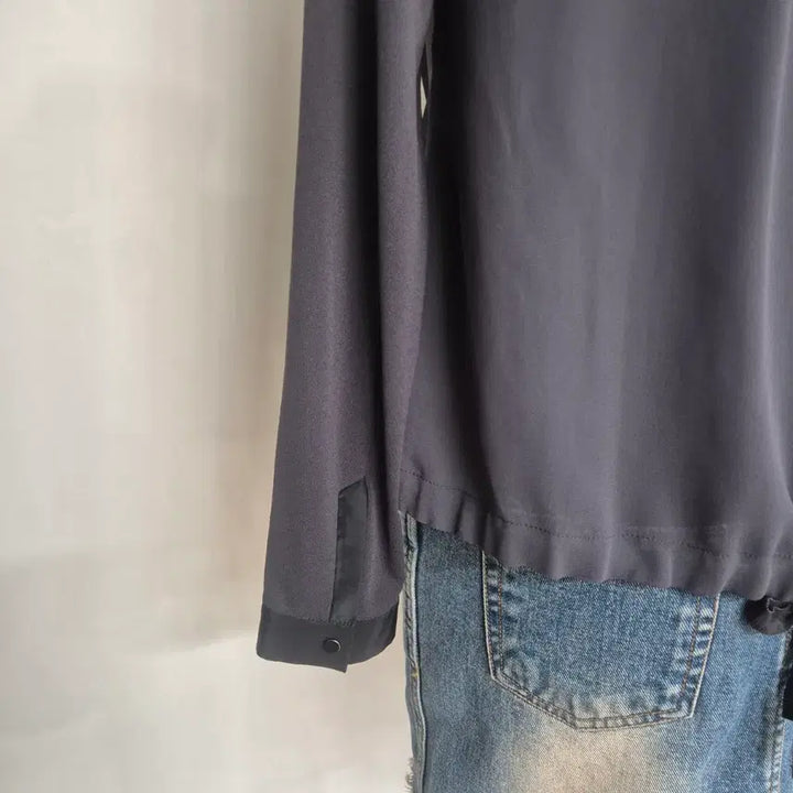 [BUNJANG] SHESMISS Charcoal Navy Slim Fit Jacket / SHESMISS 차콜 네이비 배색 슬림핏 자켓