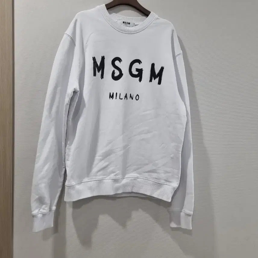 [BUNJANG] MSGM Milano White Sweatshirt / MSGM 밀라노 화이트 맨투맨 티셔츠