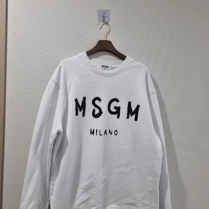[BUNJANG] MSGM Milano White Sweatshirt / MSGM 밀라노 화이트 맨투맨 티셔츠