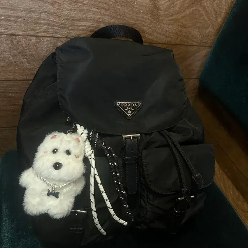[BUNJANG] Prada Two-Pocket Nylon Backpack Medium / 정품 프라다 투포켓 나일론 백팩 미듐