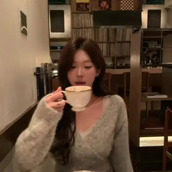 [BUNJANG] Hug Wrap Knit Gray / 소버샵 Hug Wrap Knit 그레이