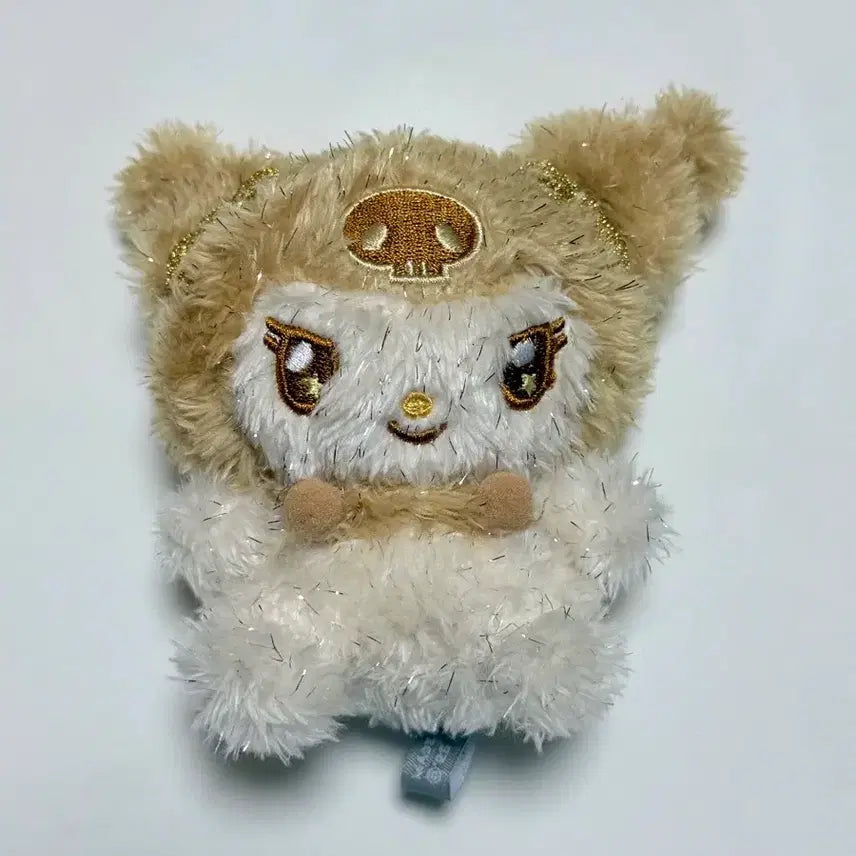 [BUNJANG] Sanrio Kuromi Glitter Gold Keyring / 산리오 쿠로미 반짝골드 인형 키링
