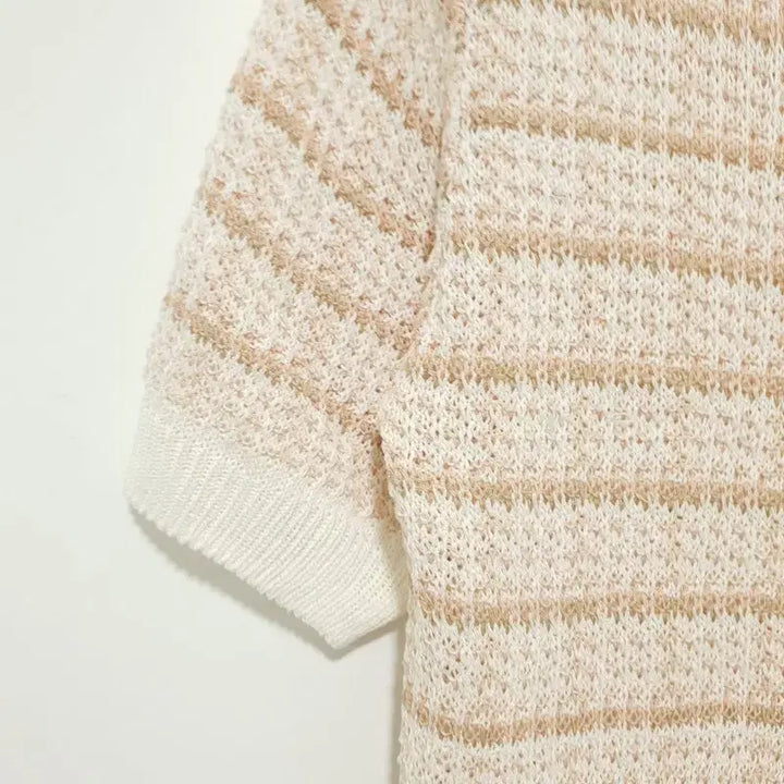 [BUNJANG] F_S0333 Knit Top / 니트 반팔 F_S0333