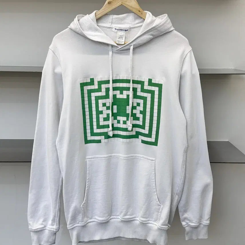 [BUNJANG] Comme des Garcons 22SS Invader Pixel Art Hoodie / 꼼데가르송 셔츠 22ss 인베이더 픽셀 아트 후드티