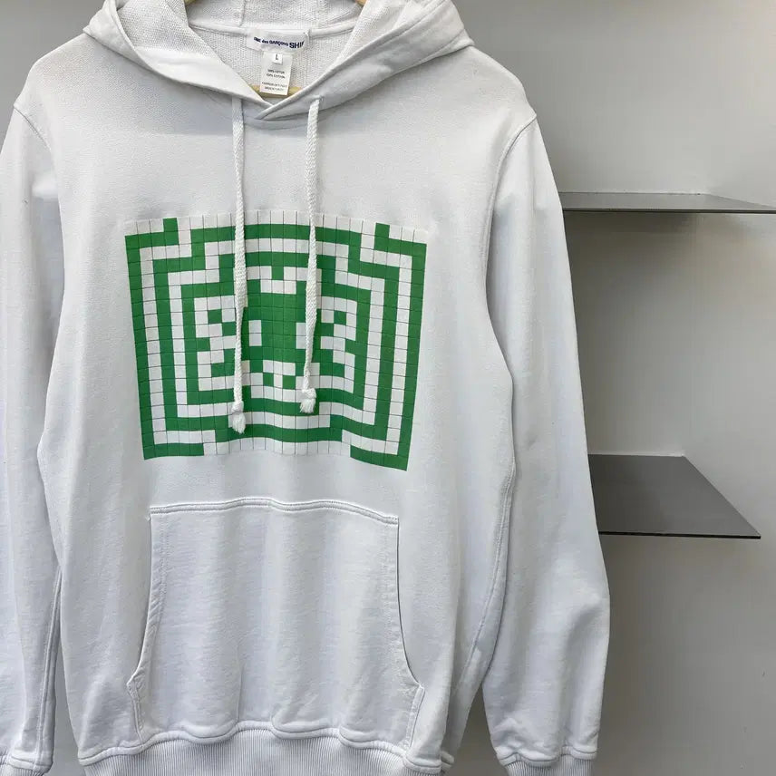 [BUNJANG] Comme des Garcons 22SS Invader Pixel Art Hoodie / 꼼데가르송 셔츠 22ss 인베이더 픽셀 아트 후드티