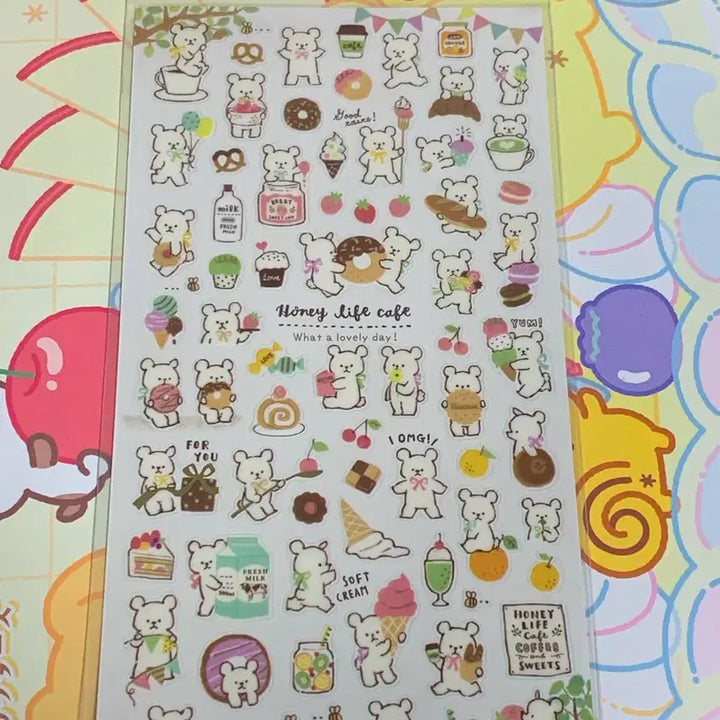 [BUNJANG] Mind Wave Bear Sticker / 마인드웨이브 스티커 곰돌이 스티커