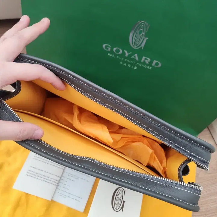 [SOLD OUT] (새상품) 고야드 쥬방스 GM 클러치백 그레이
