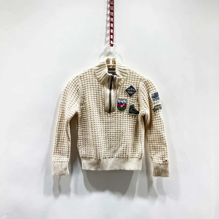 [BUNJANG] Tommy Hilfiger Children's Half-Zip Knitwear 104 / 타미힐피거 아동 반집업니트 104 진스센스