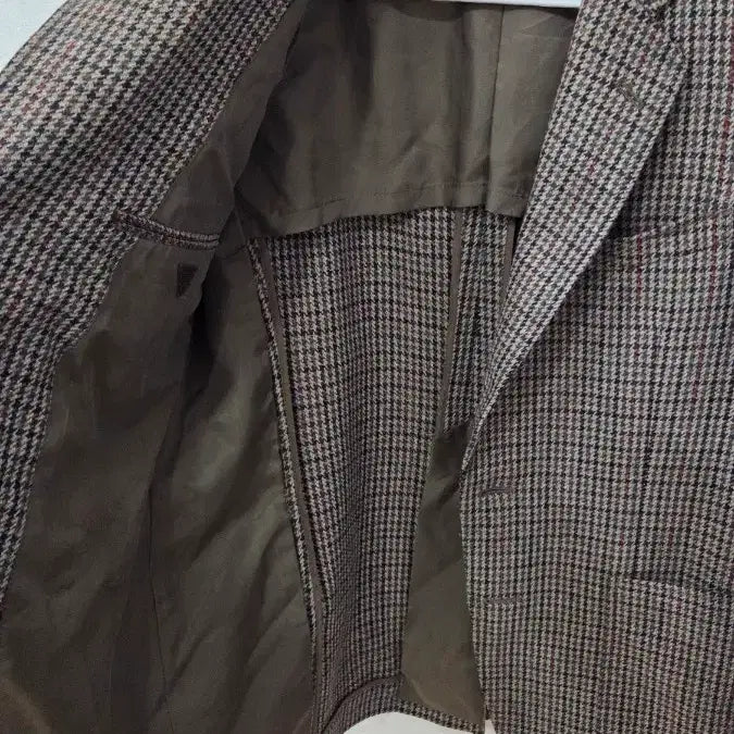 [BUNJANG] Herringbone Check Brown Jacket / 헤링본 체크 브라운 자켓
