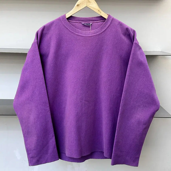 [BUNJANG] Oratory 17F/W Super Mille Cutoff Sweatshirt / 오라리 17F/W 슈퍼 밀레 컷오프 스웻셔츠