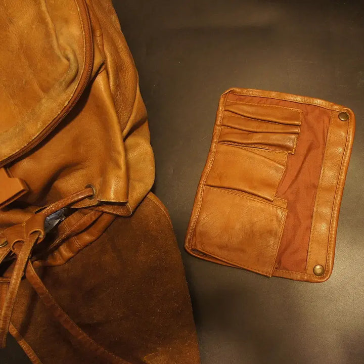 [BUNJANG] Leather Backpack / 499백팩 가죽 배낭 가죽백 가죽가방 빈티지가방 여자가방 여자백