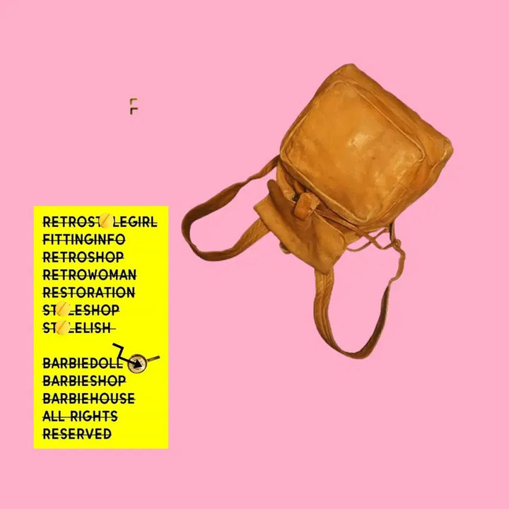 [BUNJANG] Leather Backpack / 499백팩 가죽 배낭 가죽백 가죽가방 빈티지가방 여자가방 여자백