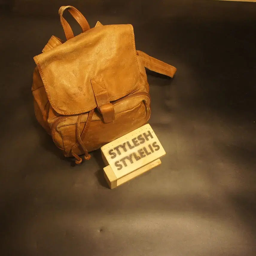[BUNJANG] Leather Backpack / 499백팩 가죽 배낭 가죽백 가죽가방 빈티지가방 여자가방 여자백