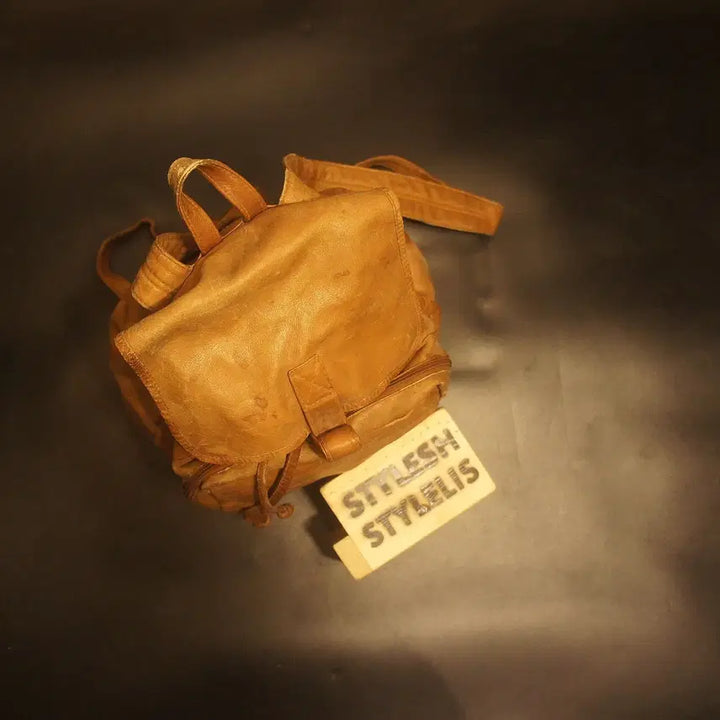 [BUNJANG] Leather Backpack / 499백팩 가죽 배낭 가죽백 가죽가방 빈티지가방 여자가방 여자백