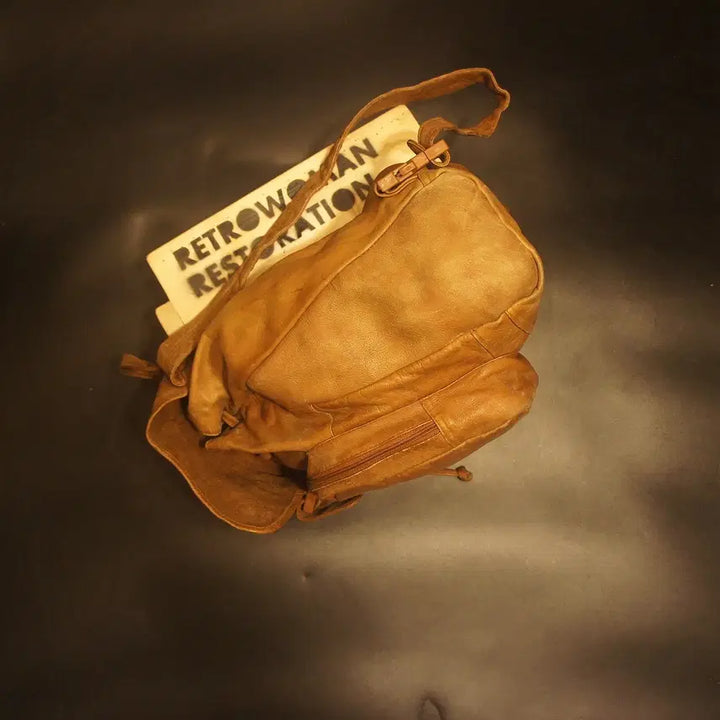 [BUNJANG] Leather Backpack / 499백팩 가죽 배낭 가죽백 가죽가방 빈티지가방 여자가방 여자백