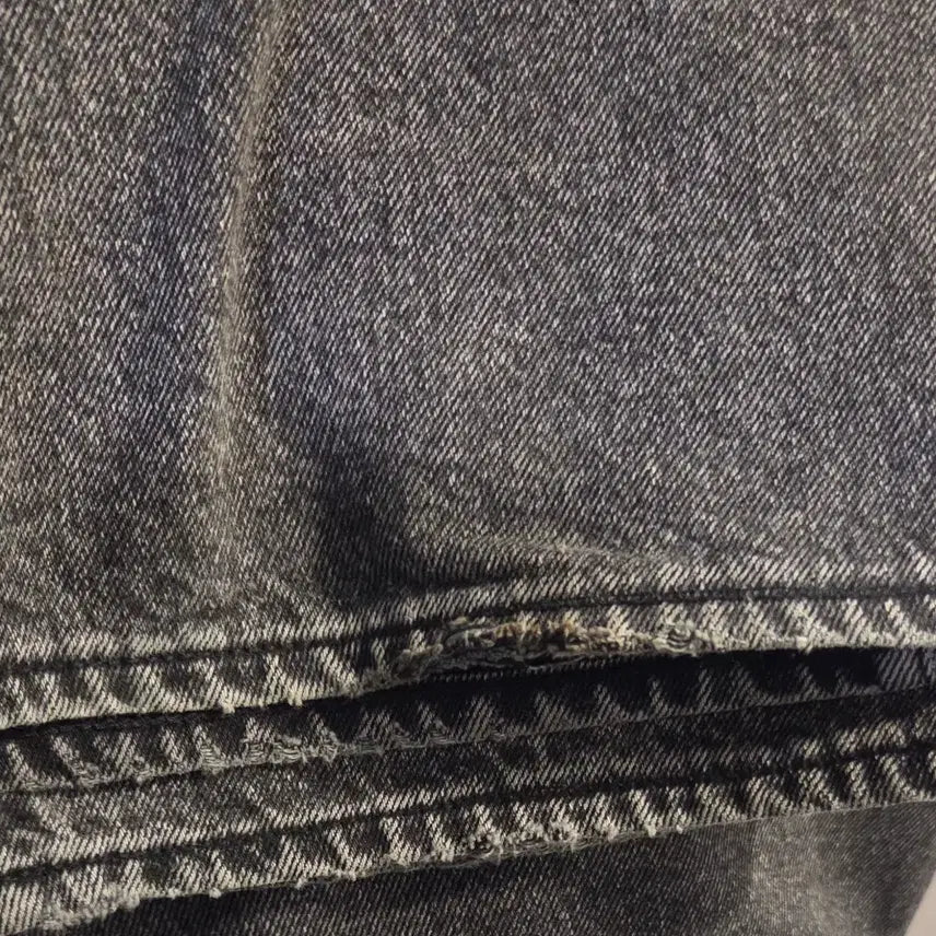 [BUNJANG] Denim Wide Pants Black M / 공백 와이드 데님 흑청 M