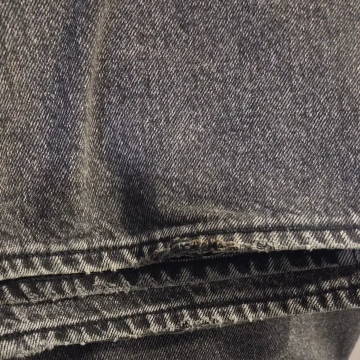 [BUNJANG] Denim Wide Pants Black M / 공백 와이드 데님 흑청 M