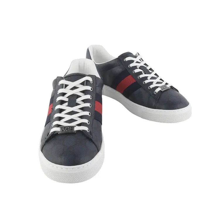 [BUNJANG] Gucci Ace Sneakers / 구찌 760775 에이스 스니커즈 웹 블랙 슈프림 7 1/2사이즈