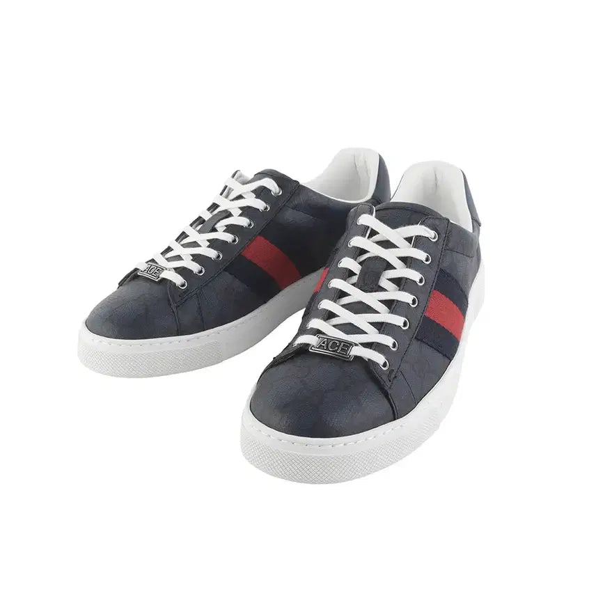 [BUNJANG] Gucci Ace Sneakers / 구찌 760775 에이스 스니커즈 웹 블랙 슈프림 7 1/2사이즈