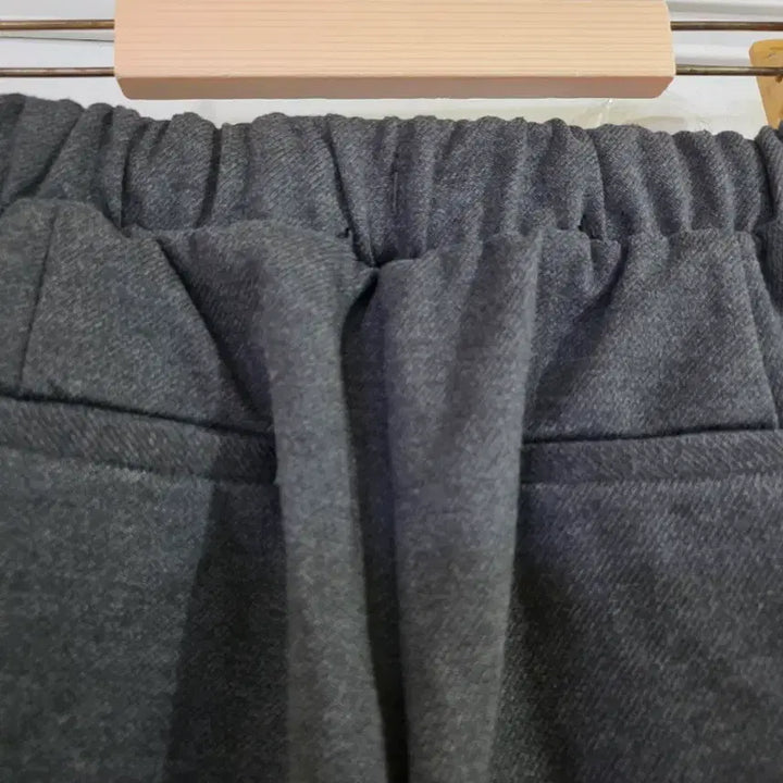 [BUNJANG] Winter Bommeoksaek Wide Leg Pants / 겨울 봄먹색 폴리  레이온 13  밴딩 스판 와이드  통바지   깨끗해요