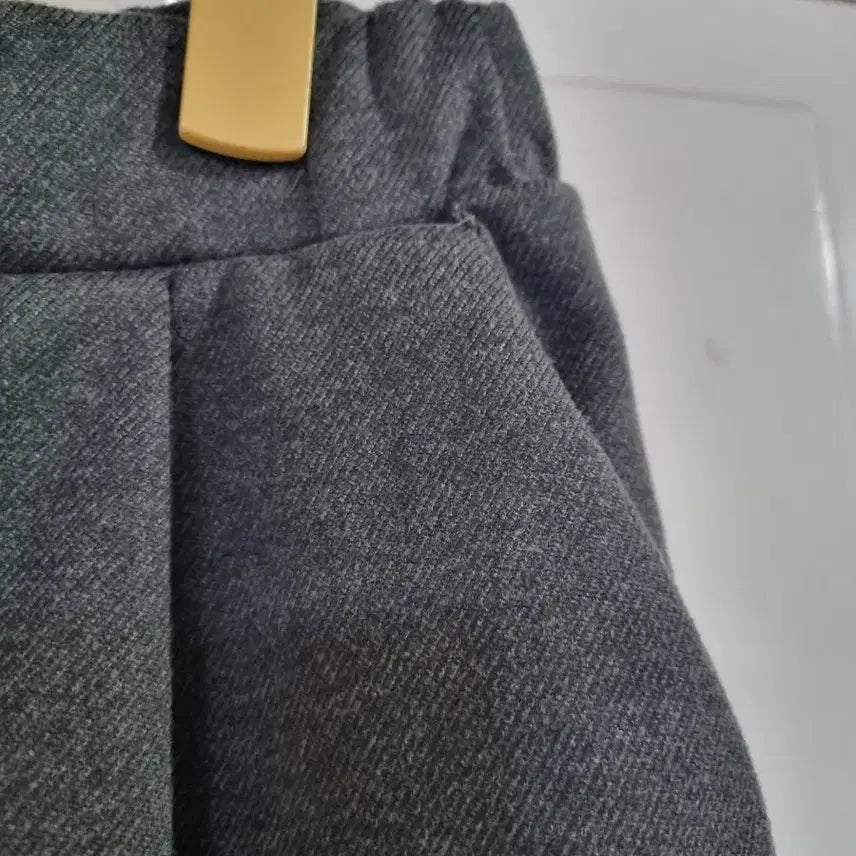 [BUNJANG] Winter Bommeoksaek Wide Leg Pants / 겨울 봄먹색 폴리  레이온 13  밴딩 스판 와이드  통바지   깨끗해요