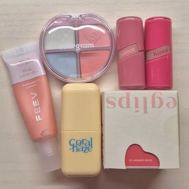 [BUNJANG] Colorgram Eglips Hince Tint Serum Bundle Set / 일괄) 화장품 컬러그램 팔레트 이글립스 립앤치크 힌스 틴트 세럼