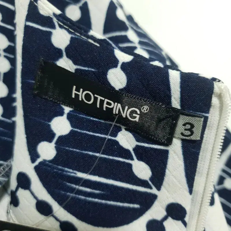 [BUNJANG] Hotping Pattern Blouse / 핫핑 패턴 블라우스 3_S0923