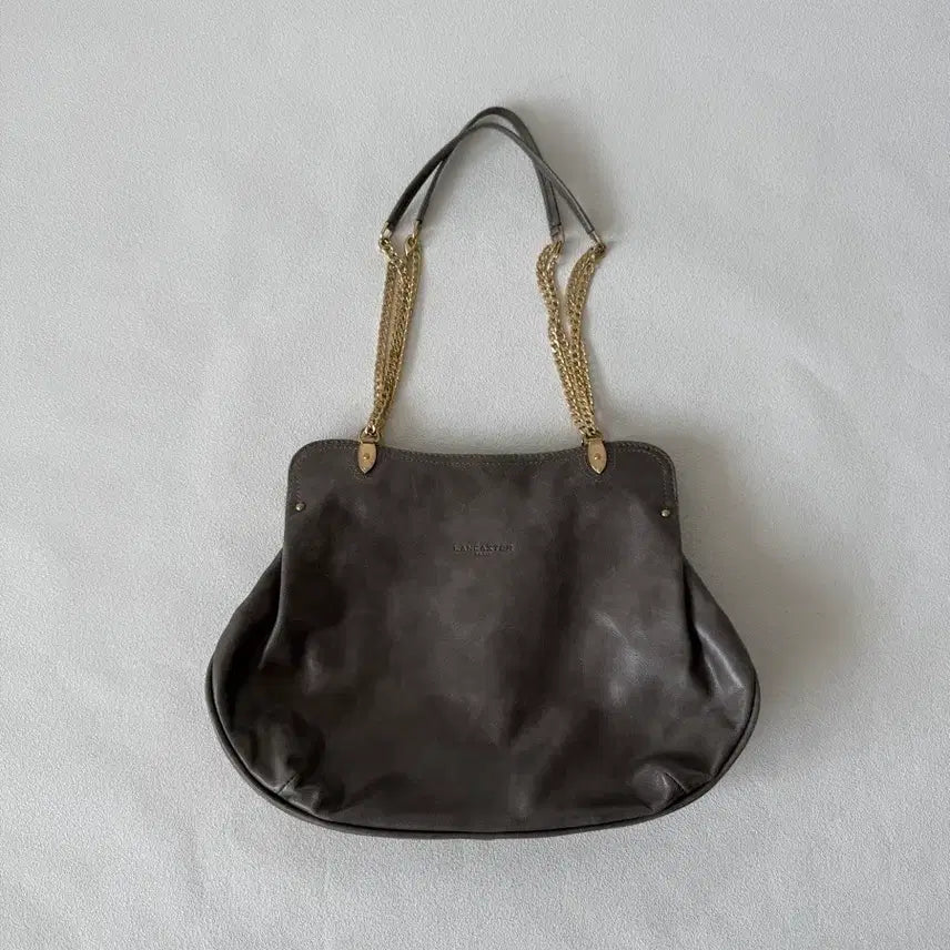 [BUNJANG] LANCASTER Leather Chain Shoulder Bag / LANCASTER 레더 체인 숄더백