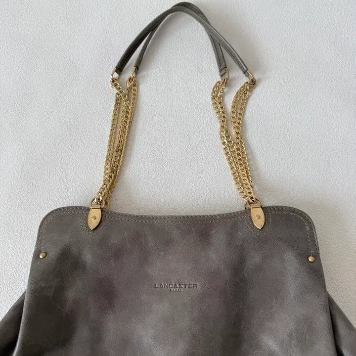 [BUNJANG] LANCASTER Leather Chain Shoulder Bag / LANCASTER 레더 체인 숄더백