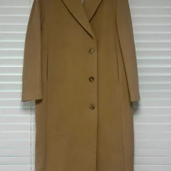 [BUNJANG] Cashmere Minimal Coat Beige / 파사드패턴 캐시미어 미니멀 코트 베이지