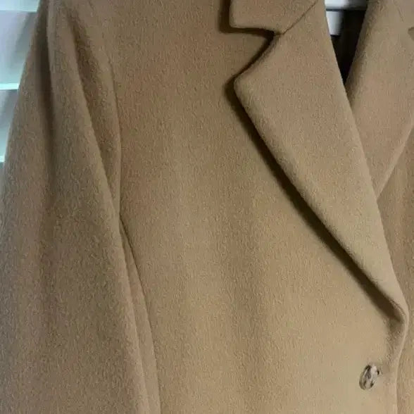 [BUNJANG] Cashmere Minimal Coat Beige / 파사드패턴 캐시미어 미니멀 코트 베이지
