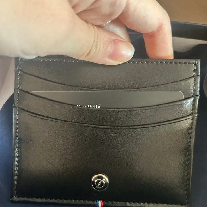 [BUNJANG] DuPont Cardholder Full Package / 에스티듀퐁 블랙 카드지갑 풀박스 새상품