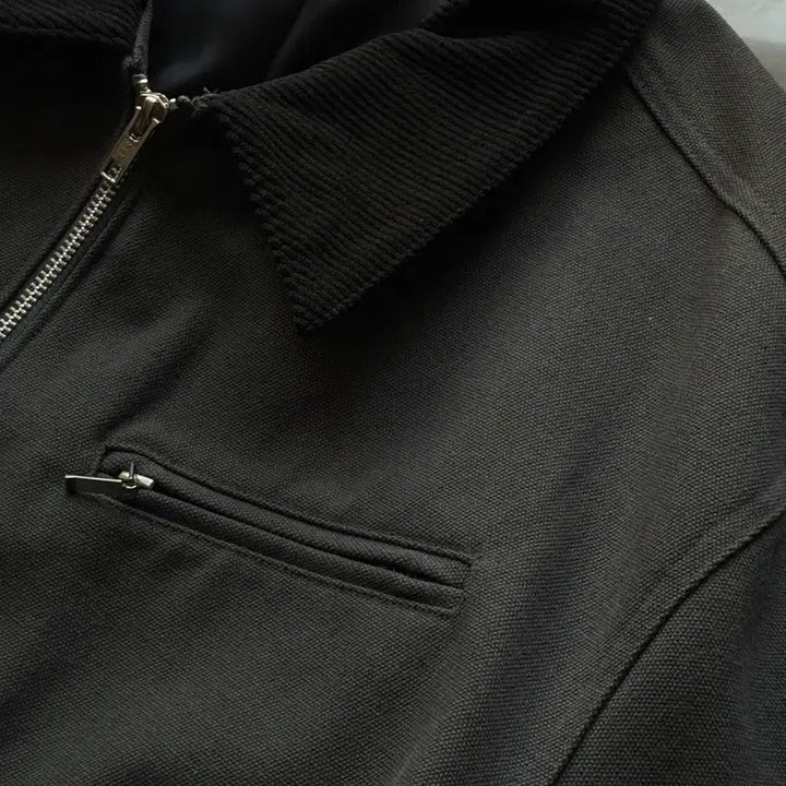 [BUNJANG] Drawfit Contrast Work Trucker Jacket [D.Grey] / (XL) 드로우핏 콘트라스트 워크 트러커 자켓 [D.GREY] 판매