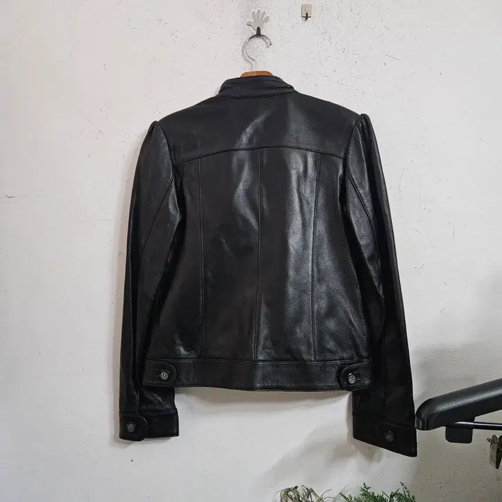 [BUNJANG] Black Lambskin Jacket / 블랙 양가죽 자켓
