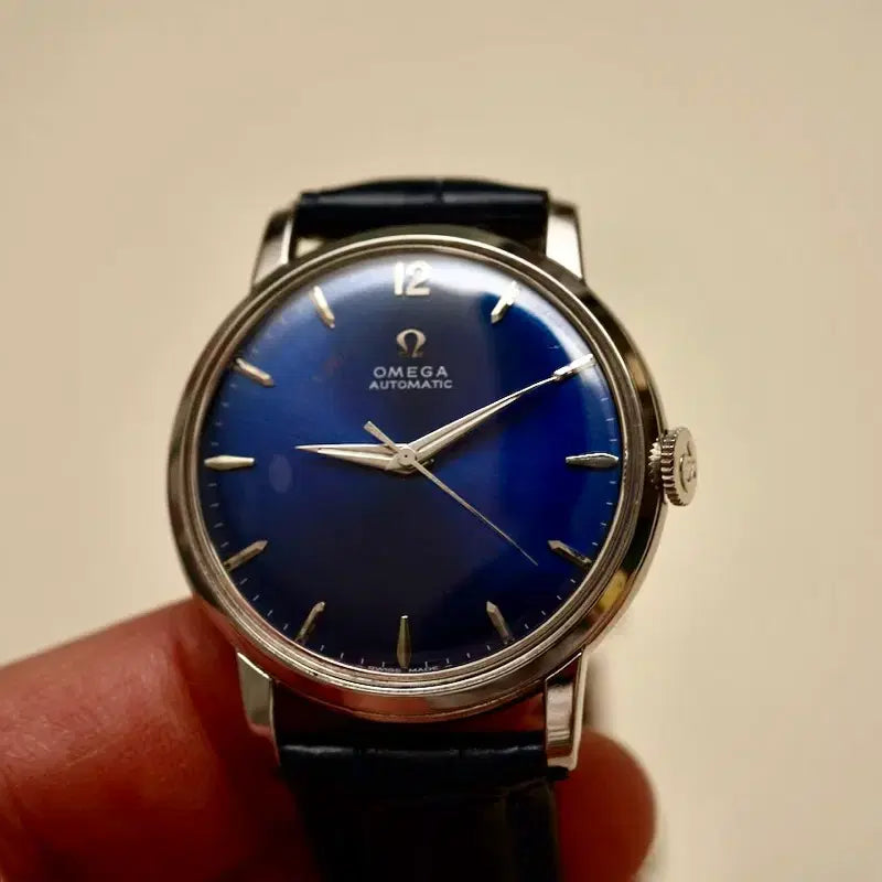 [BUNJANG] Vintage Omega Blue Dial Automatic Watch / 빈티지 오메가 청판 오토매틱