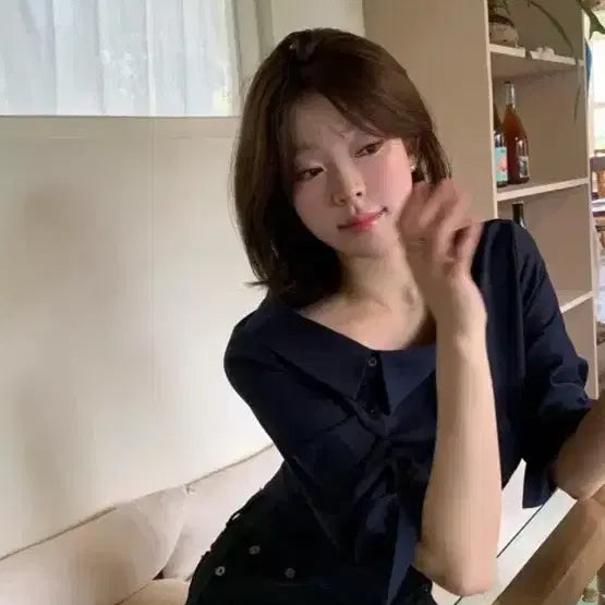 [BUNJANG] Sober Shop Midnight Blouse / 소버샵 미드나잇 블라우스