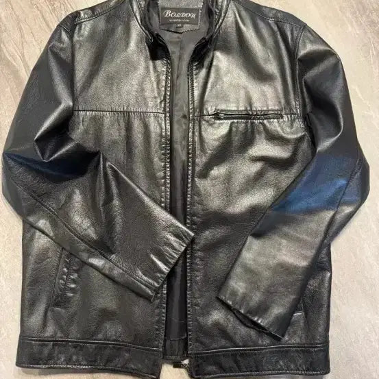 [BUNJANG] Boldon Black Leather Jacket (M Size) / Boldon 블랙 소가죽 자켓(m사이즈)