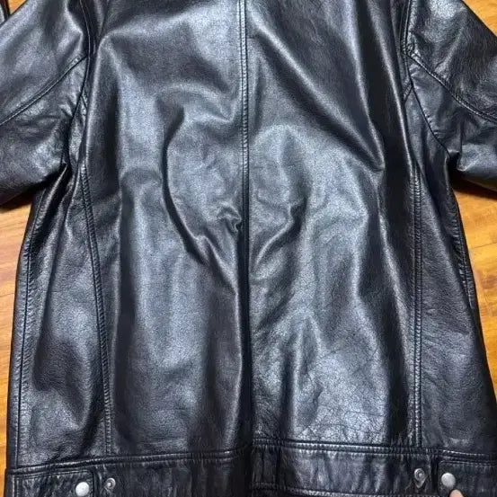 [BUNJANG] Boldon Black Leather Jacket (M Size) / Boldon 블랙 소가죽 자켓(m사이즈)