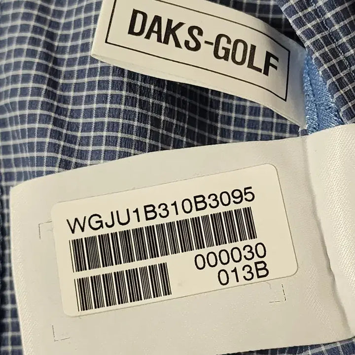 [BUNJANG] Daks Check Pattern Blouson Jacket 95 / 닥스  체크 패턴 블루종 점퍼 95