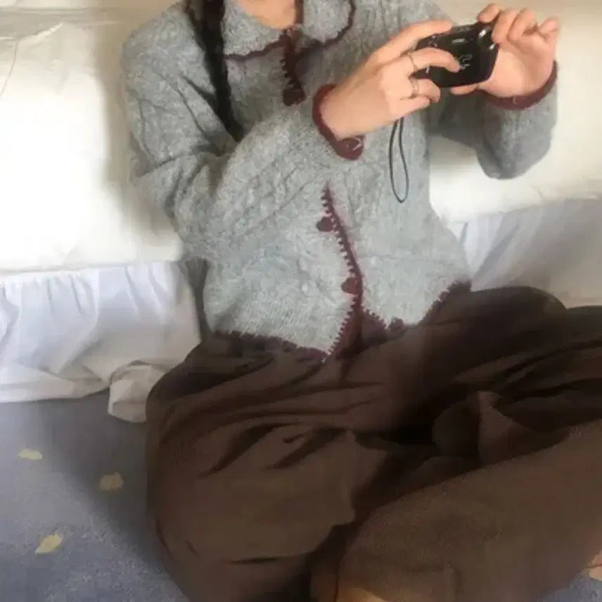 [BUNJANG] Heart Button Cardigan / 하트버튼 가디건