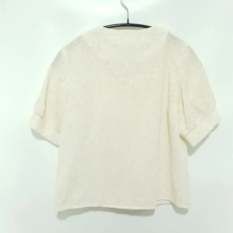 [BUNJANG] Puff Sleeve Blouse S_S0317 / 퍼프 소매 블라우스 S_S0317