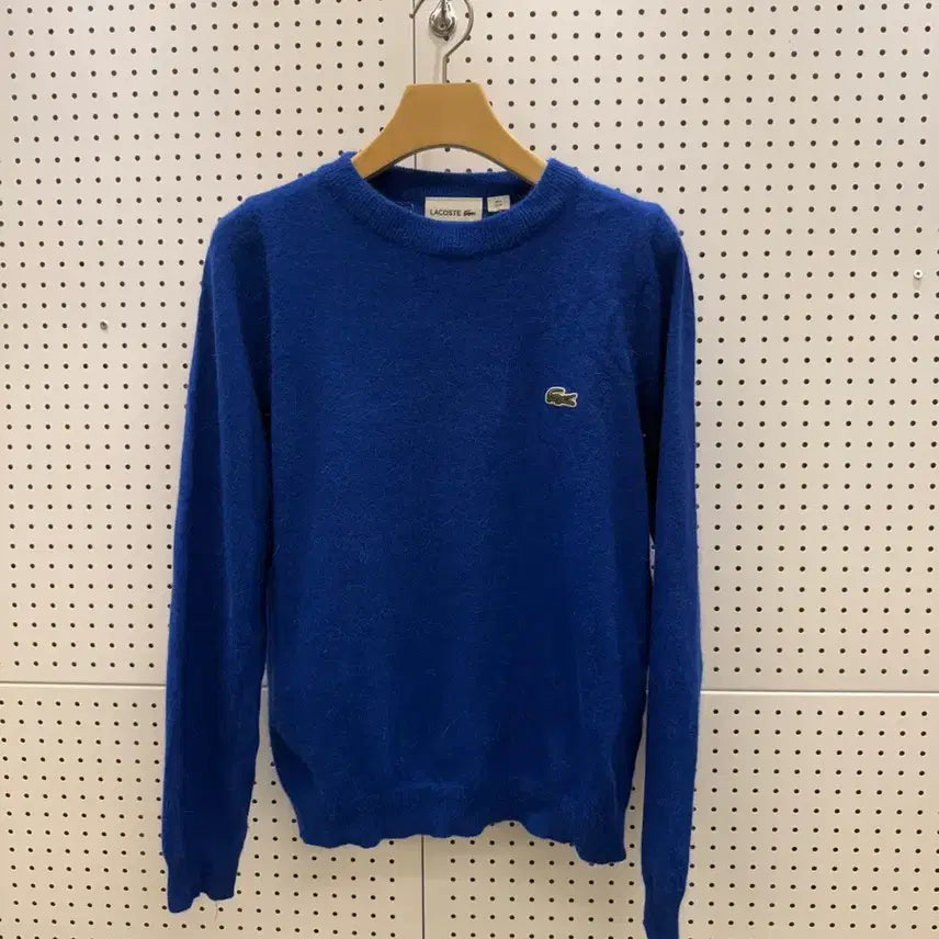 [BUNJANG] Lacoste Small Logo Blue Knit / 라코스테 스몰로고 블루 니트 U854