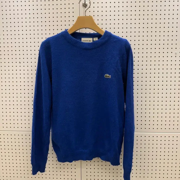 [BUNJANG] Lacoste Small Logo Blue Knit / 라코스테 스몰로고 블루 니트 U854