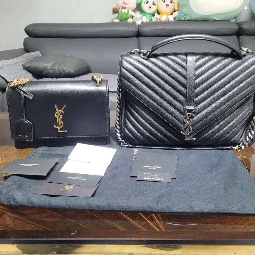 [BUNJANG] Saint Laurent Sunset Medium Satchel Bag / 생로랑 360 360. 사첼백 선셋미듐. 두개일괄시 320