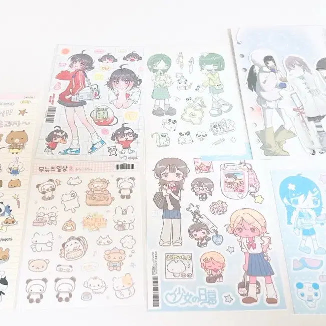 [BUNJANG] Bundle Set Decorative Stickers / 다꾸스티커 일괄/다꾸일괄/유르스티커/무디클럽/모난베어/인물다꾸/인물스티커