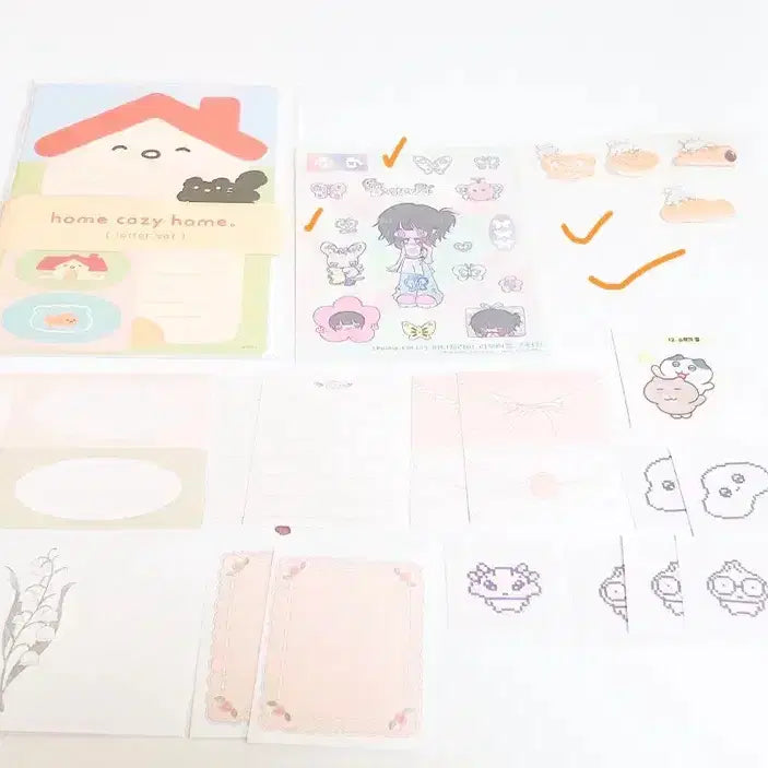 [BUNJANG] Bundle Set Decorative Stickers / 다꾸스티커 일괄/다꾸일괄/유르스티커/무디클럽/모난베어/인물다꾸/인물스티커